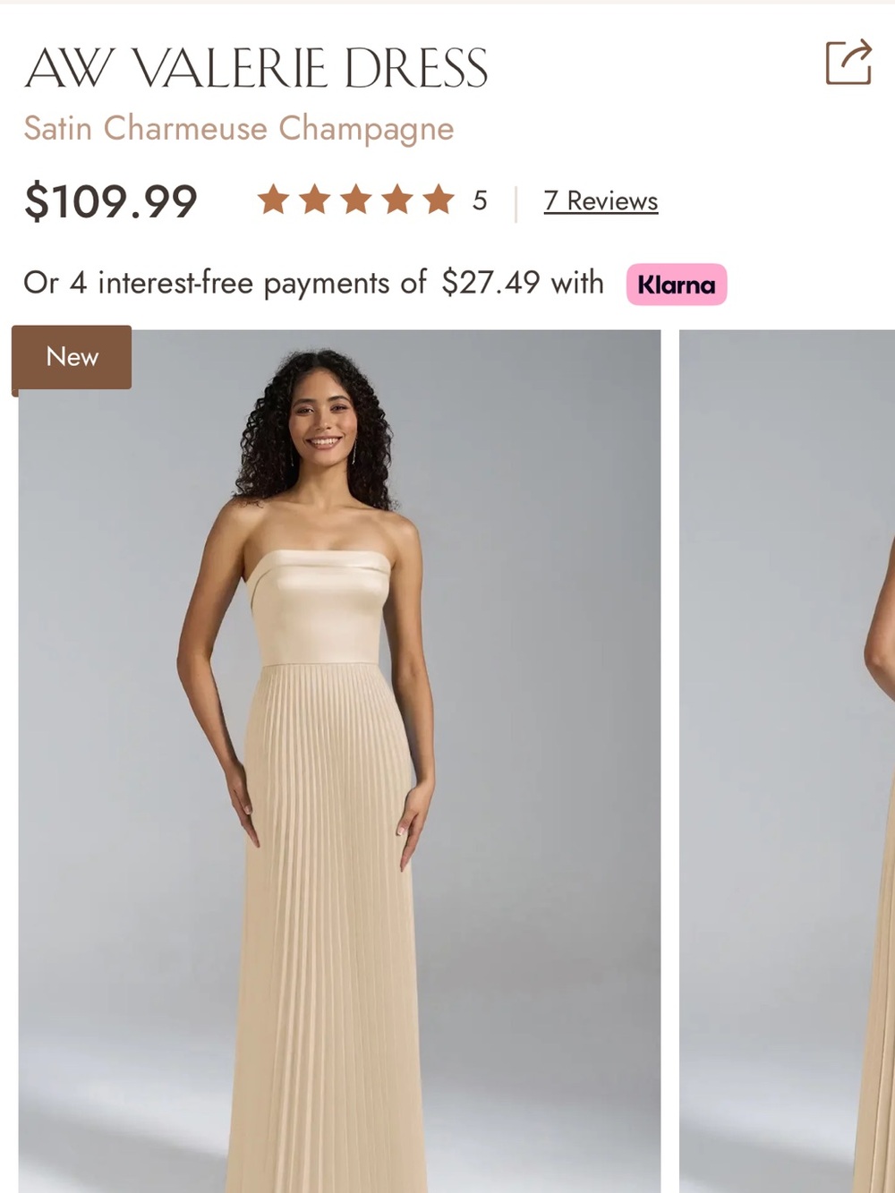 Beautiful gown worn once